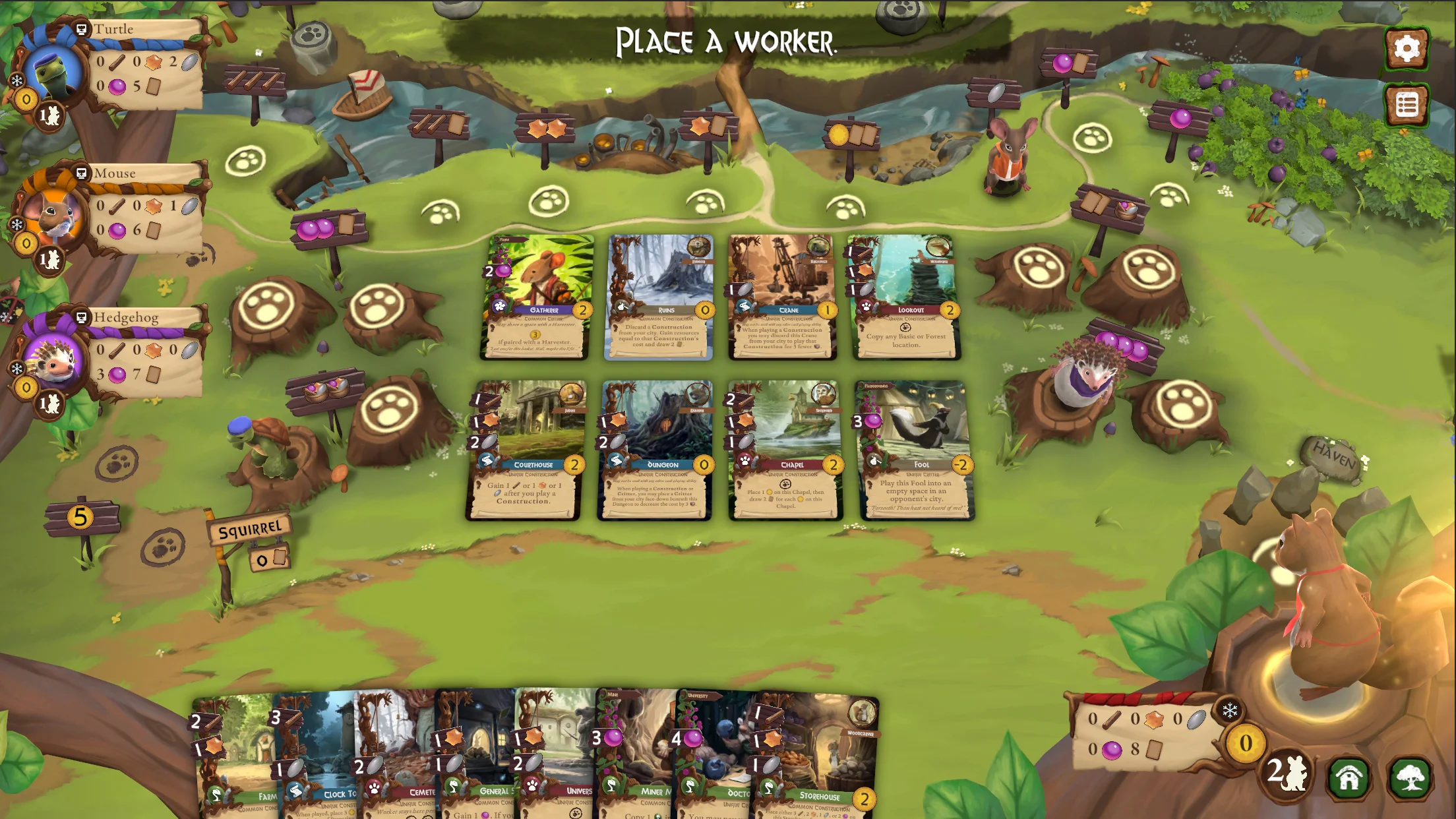 Zrzut ekranu z gry Everdell